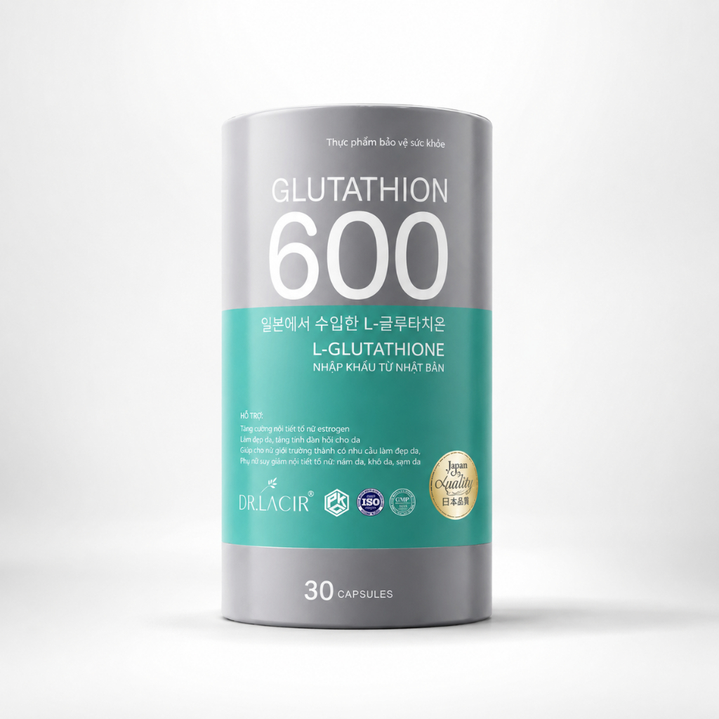 Viên Nám Glutathione 600 - Giảm Sạm Nám, Sáng Da